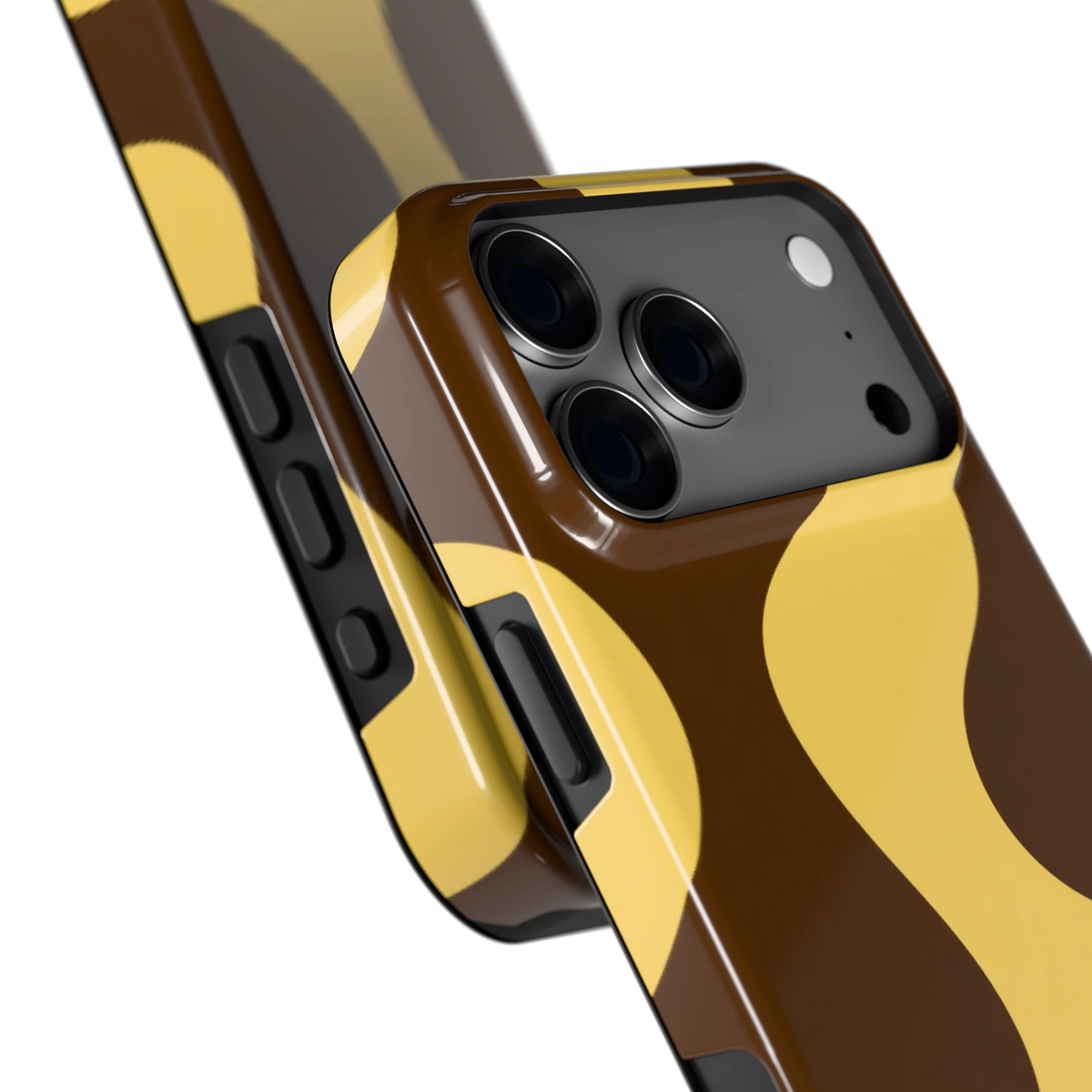 Chocolade Golven hoesje voor iPhone 18 Pro Max, close-up