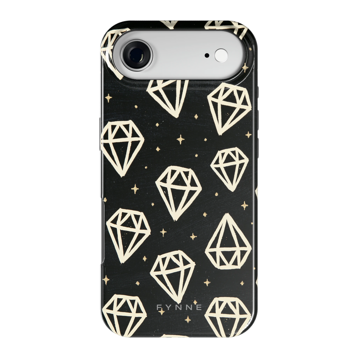 Middernachtdiamanten hoesje voor iPhone Air, achterkant