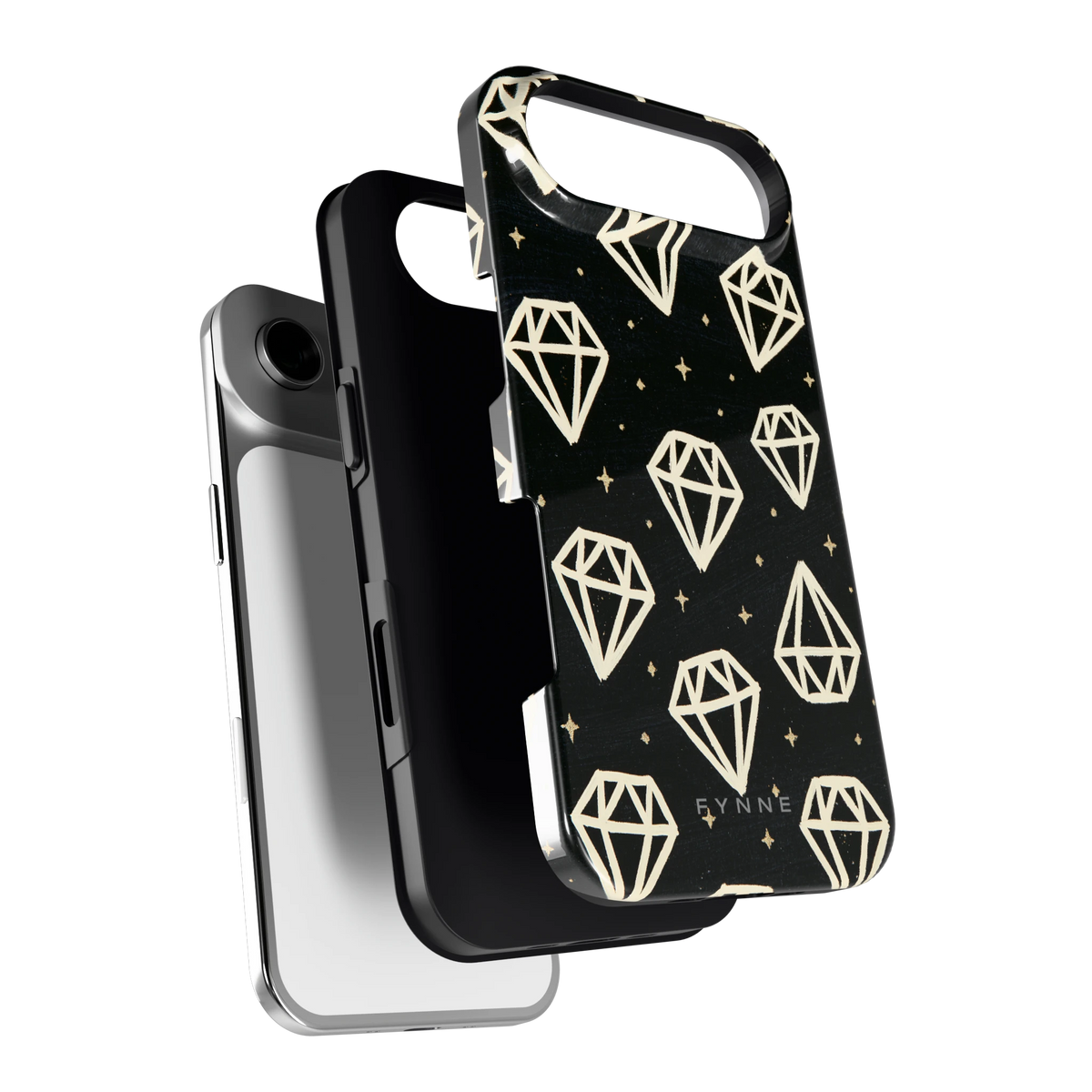 Middernachtdiamanten hoesje voor iPhone Air, los van de telefoon