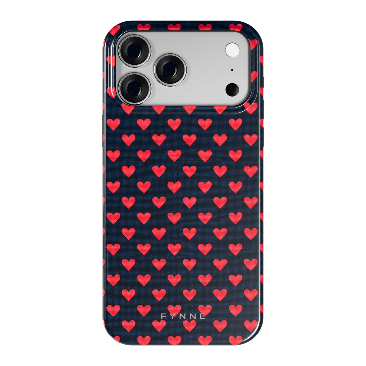 Middernacht Hartjes hoesje voor iPhone 18 Pro Max, achterkant