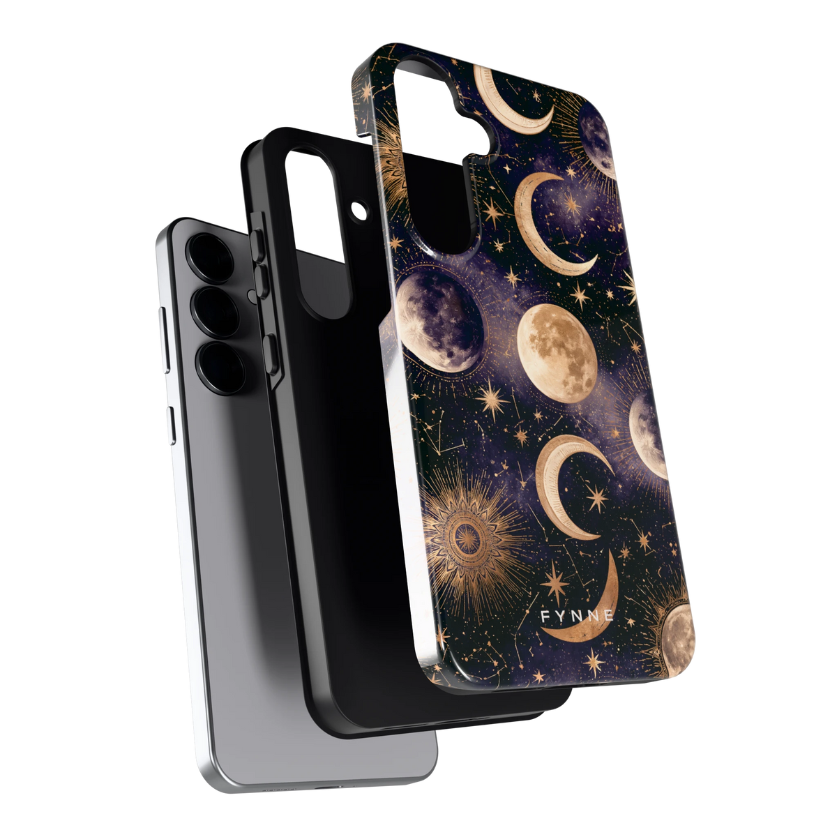 Maanfasen om Middernacht hoesje voor Galaxy S25+, los van de telefoon