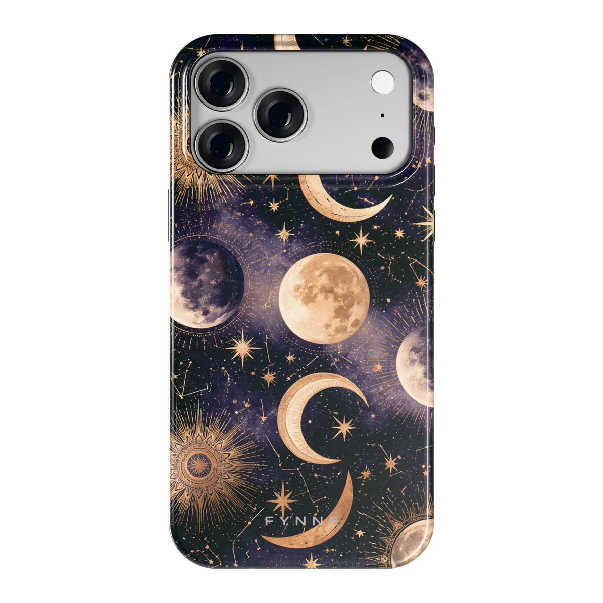 Maanfasen om Middernacht hoesje voor iPhone 18 Pro Max, achterkant