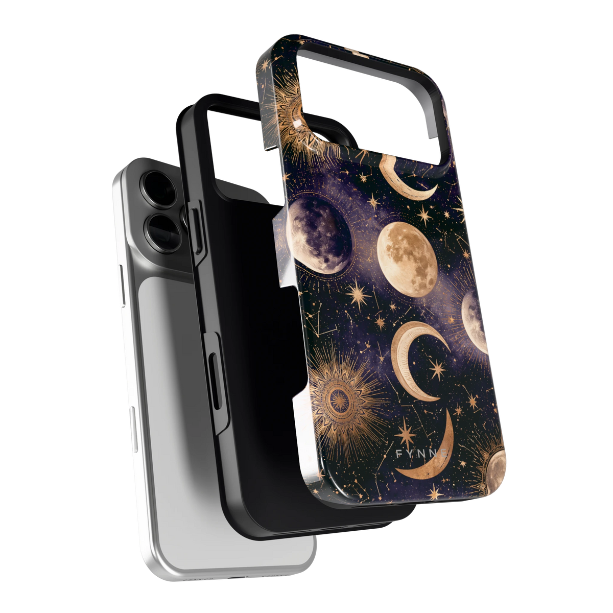 Maanfasen om Middernacht hoesje voor iPhone 18 Pro Max, los van de telefoon