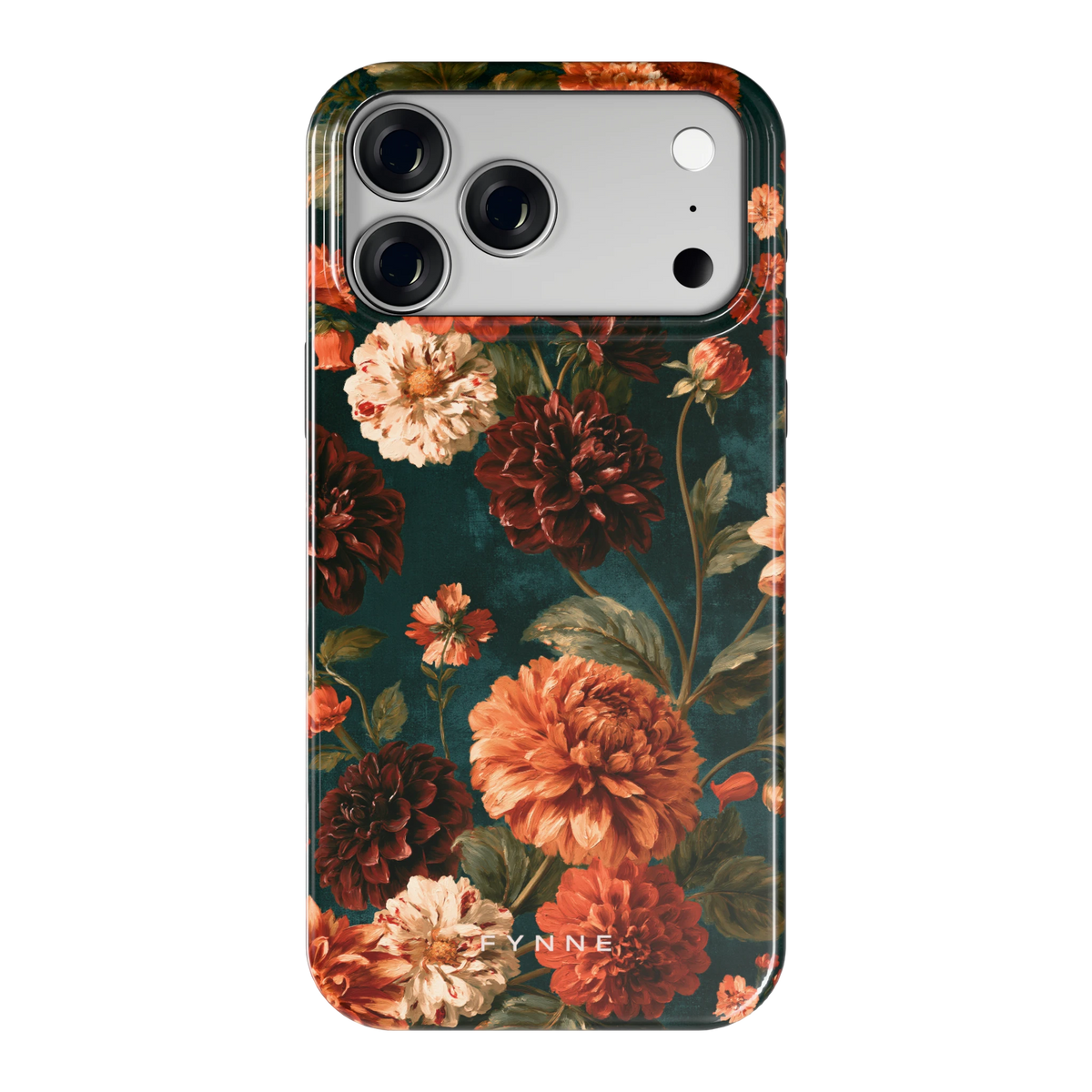 Sfeervolle Dahliatuin hoesje voor iPhone 18 Pro Max, achterkant