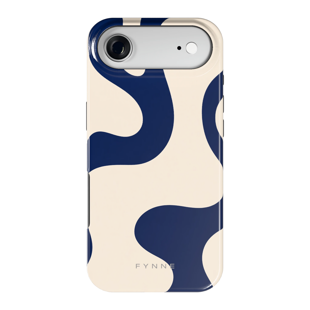 Marineblauwe golven hoesje voor iPhone Air, achterkant
