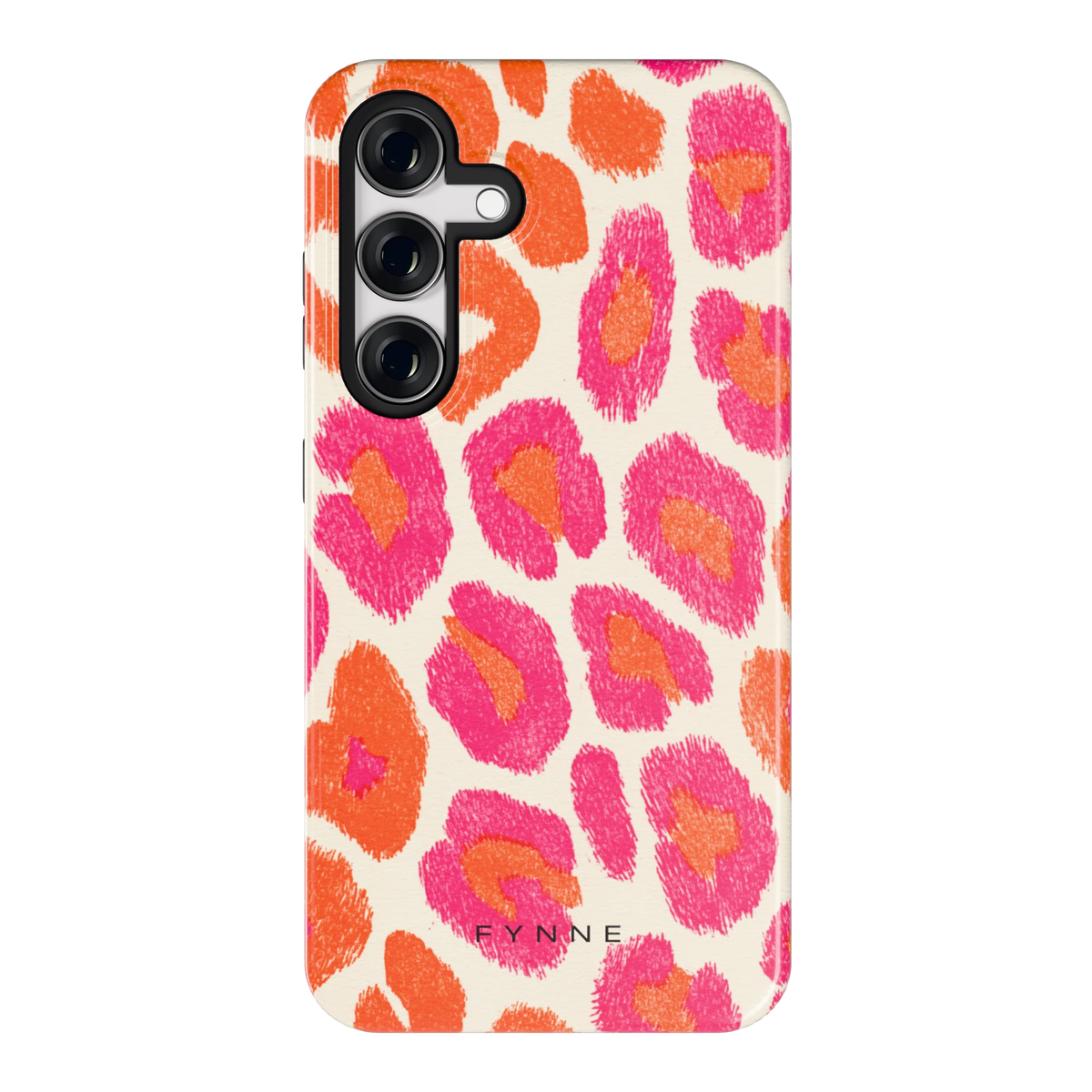 Neon Luipaardvlekken hoesje voor Galaxy S24, achterkant