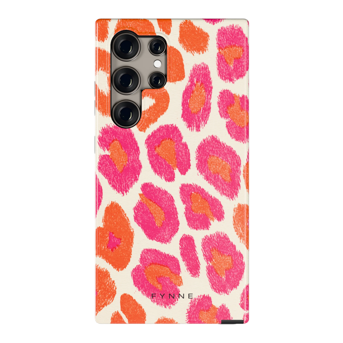 Neon Luipaardvlekken hoesje voor Galaxy S24 Ultra, achterkant