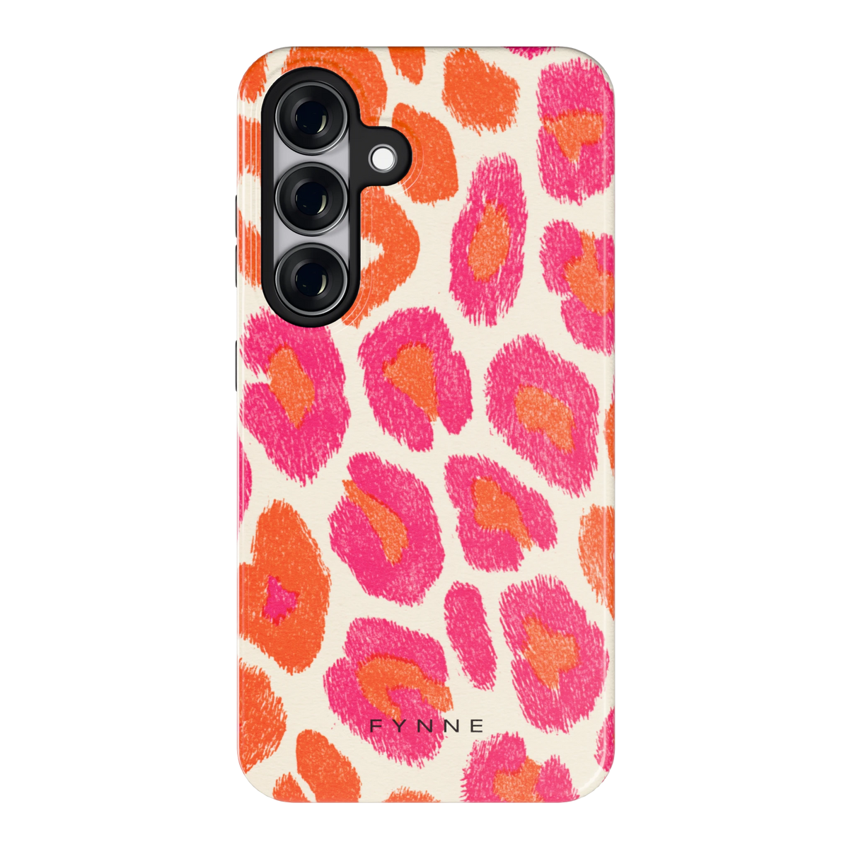 Neon Luipaardvlekken hoesje voor Galaxy S25, achterkant