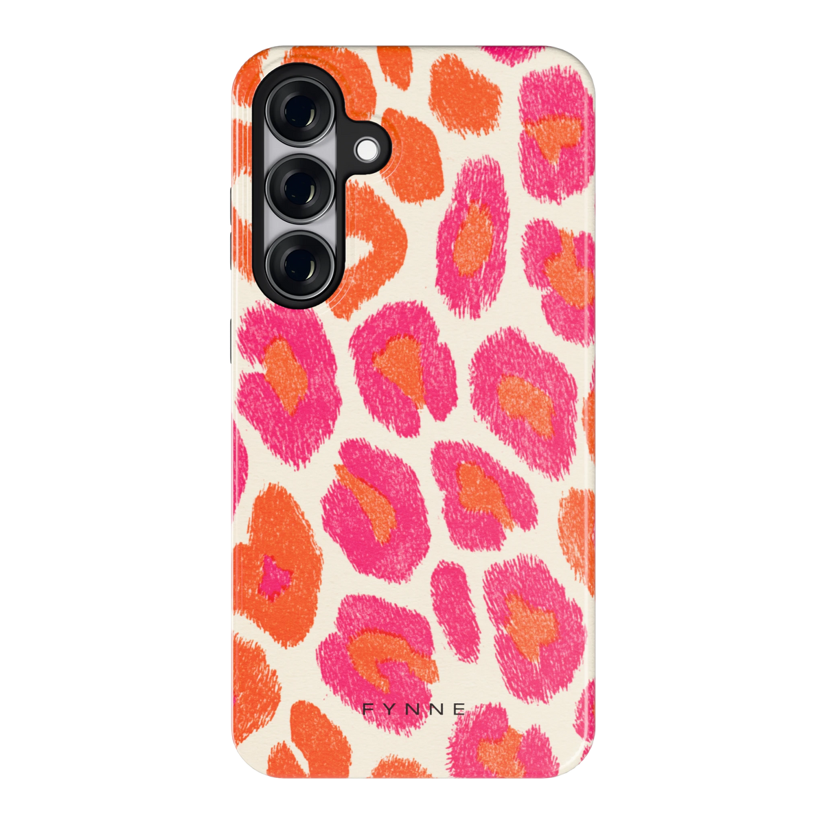 Neon Luipaardvlekken hoesje voor Galaxy S25+, achterkant