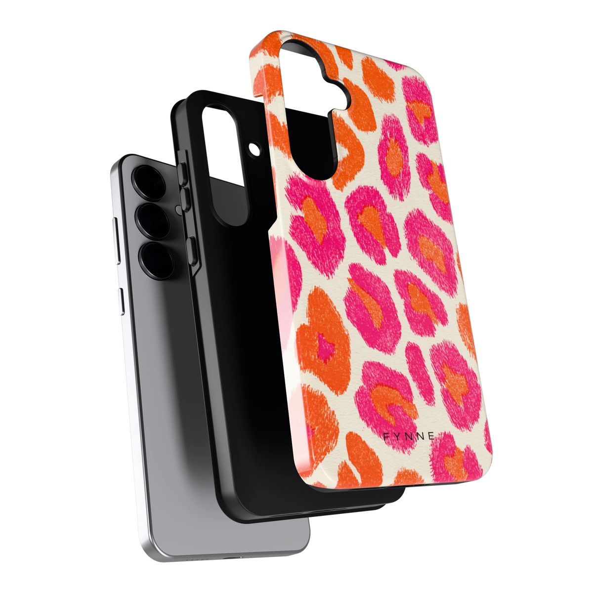 Neon Luipaardvlekken hoesje voor Galaxy S25+, los van de telefoon