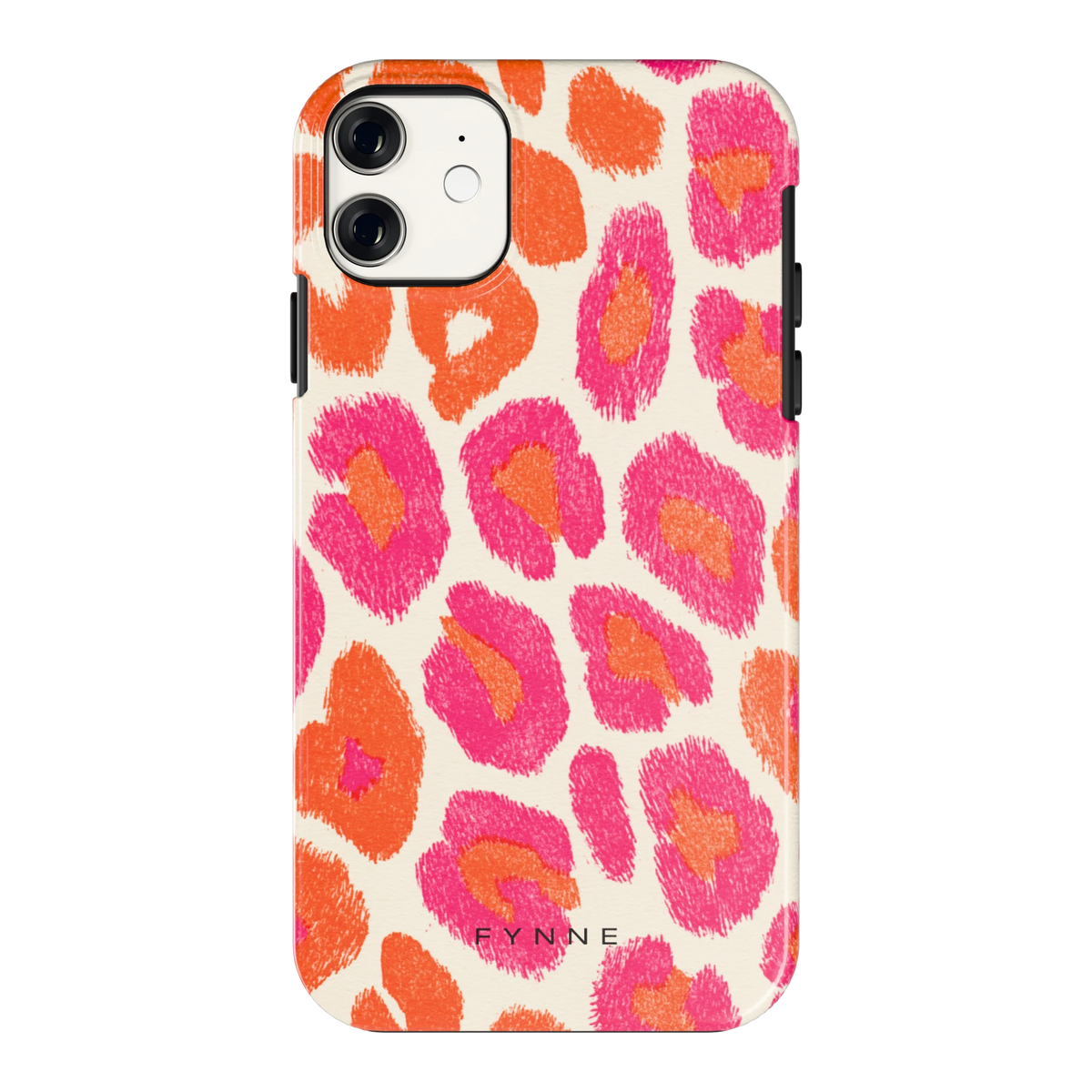 Neon Luipaardvlekken hoesje voor iPhone 11, achterkant