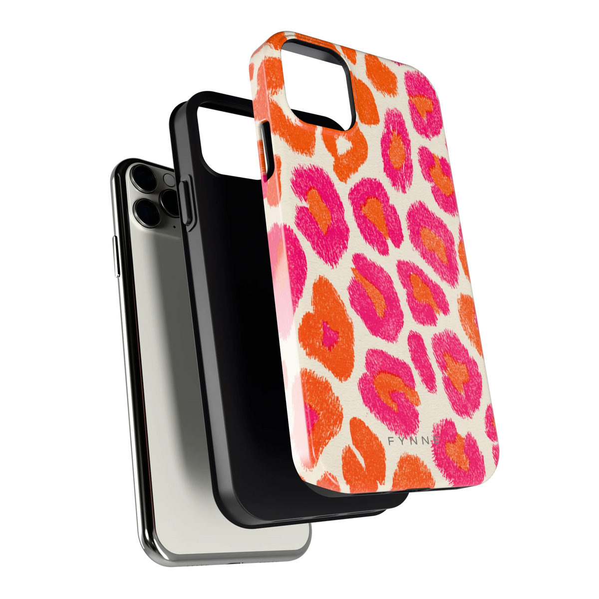 Neon Luipaardvlekken hoesje voor iPhone 11 Pro Max, los van de telefoon