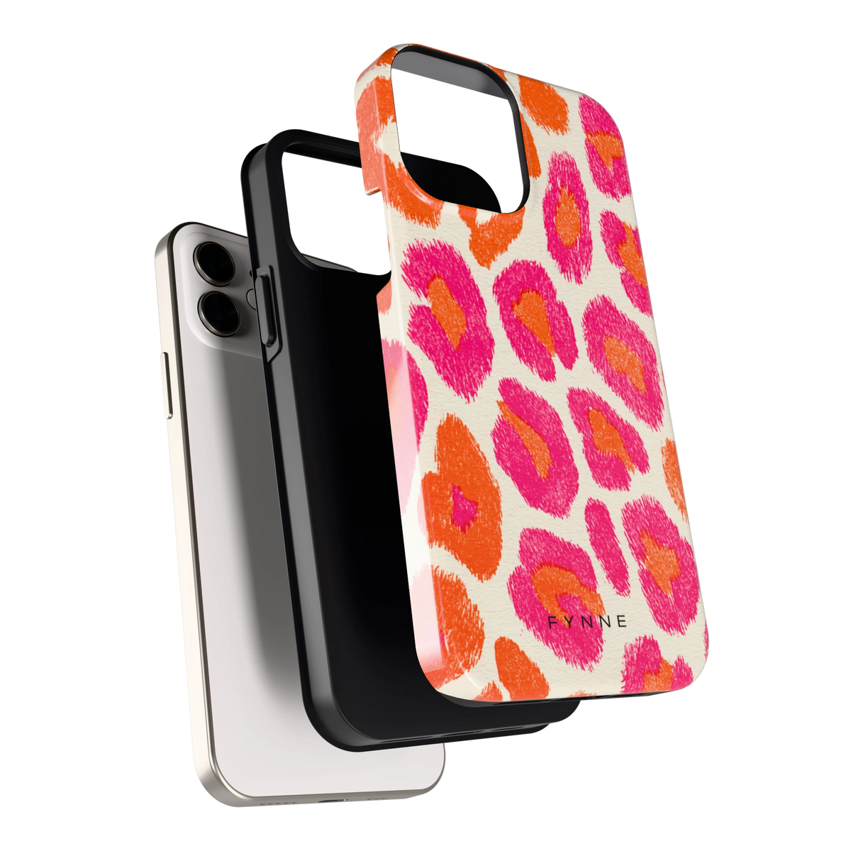Neon Luipaardvlekken hoesje voor iPhone 12, los van de telefoon