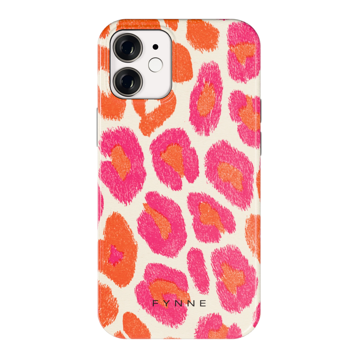Neon Luipaardvlekken hoesje voor iPhone 12 mini, achterkant
