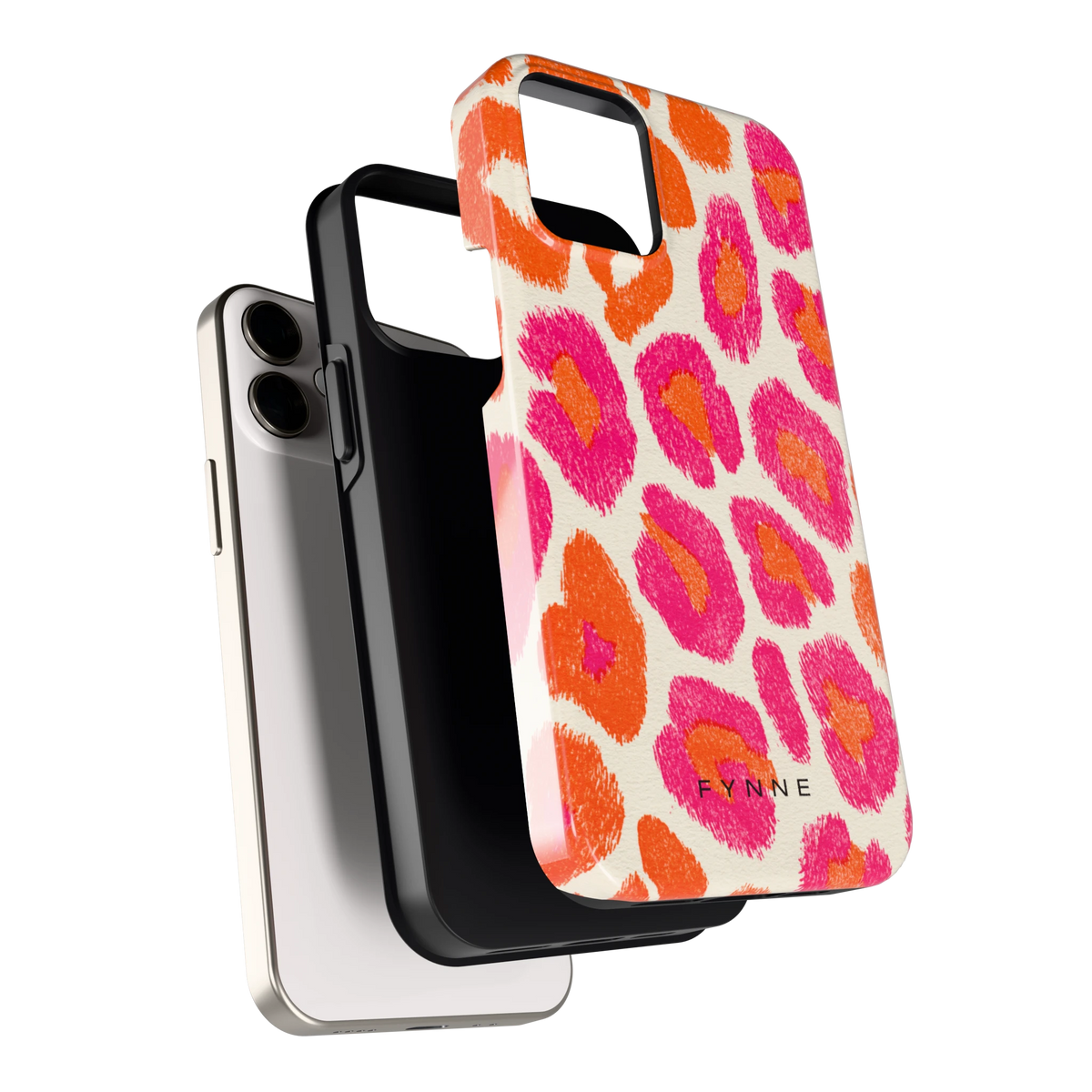 Neon Luipaardvlekken hoesje voor iPhone 12 mini, los van de telefoon