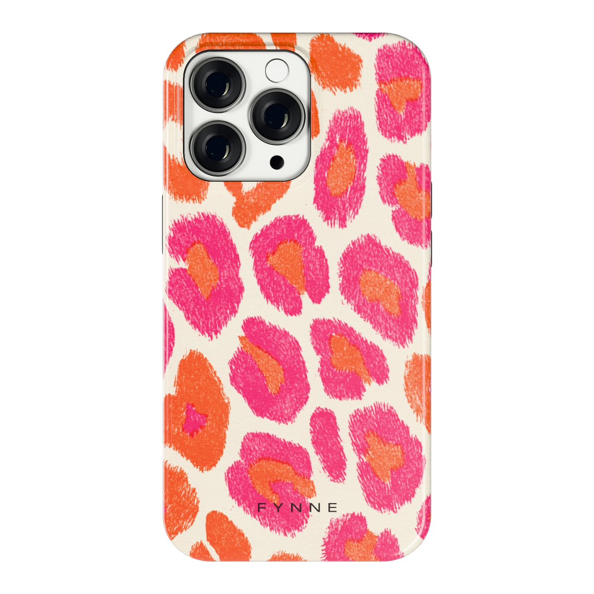 Neon Luipaardvlekken hoesje voor iPhone 13 Pro, achterkant