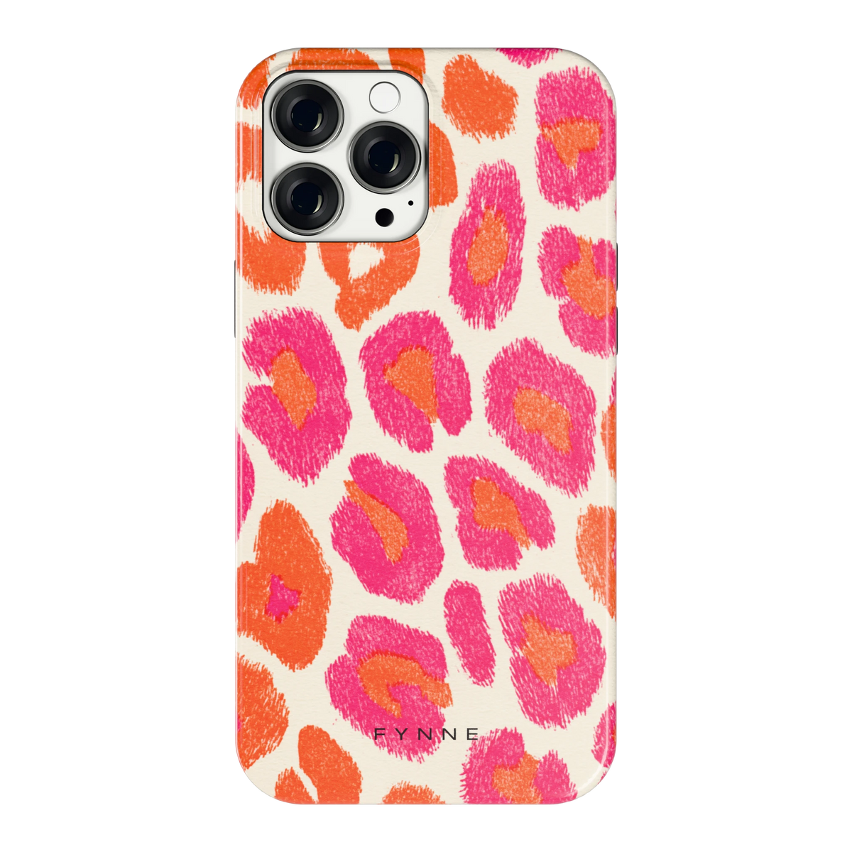Neon Luipaardvlekken hoesje voor iPhone 13 Pro Max, achterkant