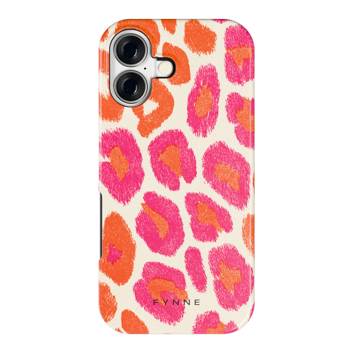 Neon Luipaardvlekken hoesje voor iPhone 17, achterkant