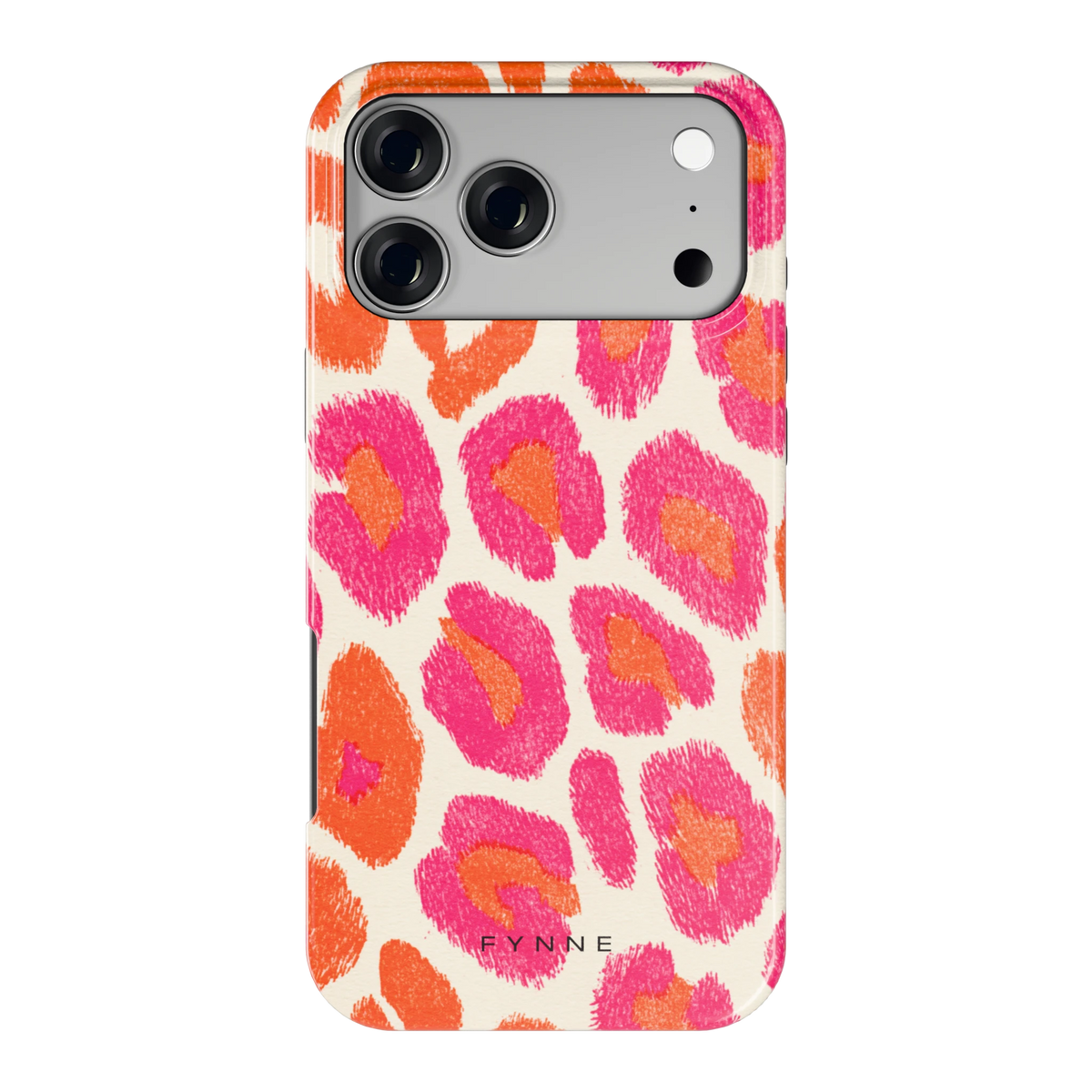 Neon Luipaardvlekken hoesje voor iPhone 17 Pro Max, achterkant