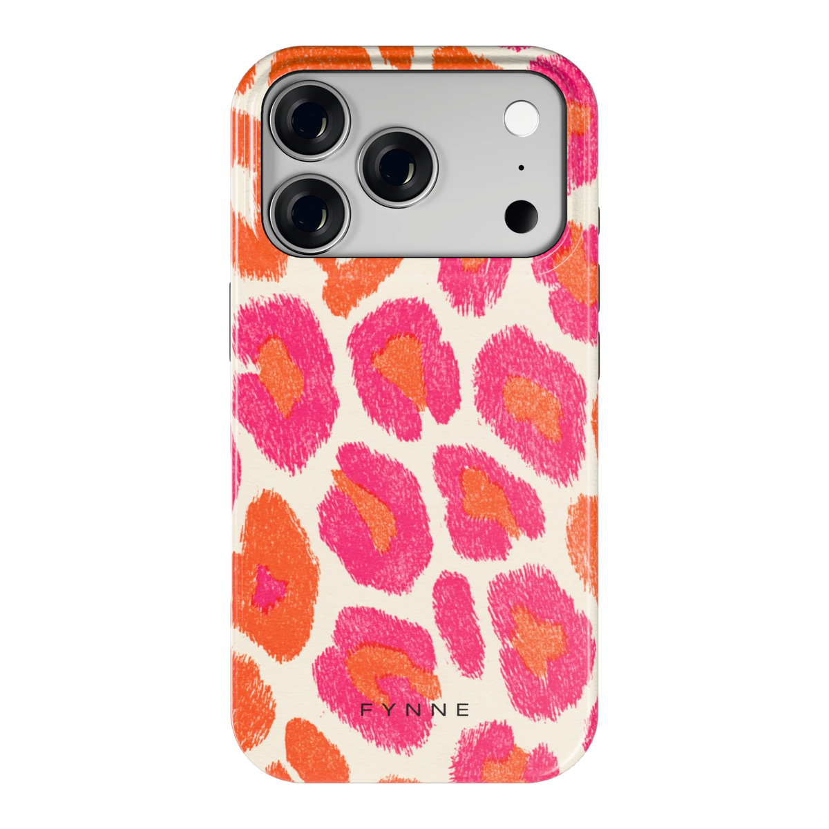 Neon Luipaardvlekken hoesje voor iPhone 18 Pro, achterkant
