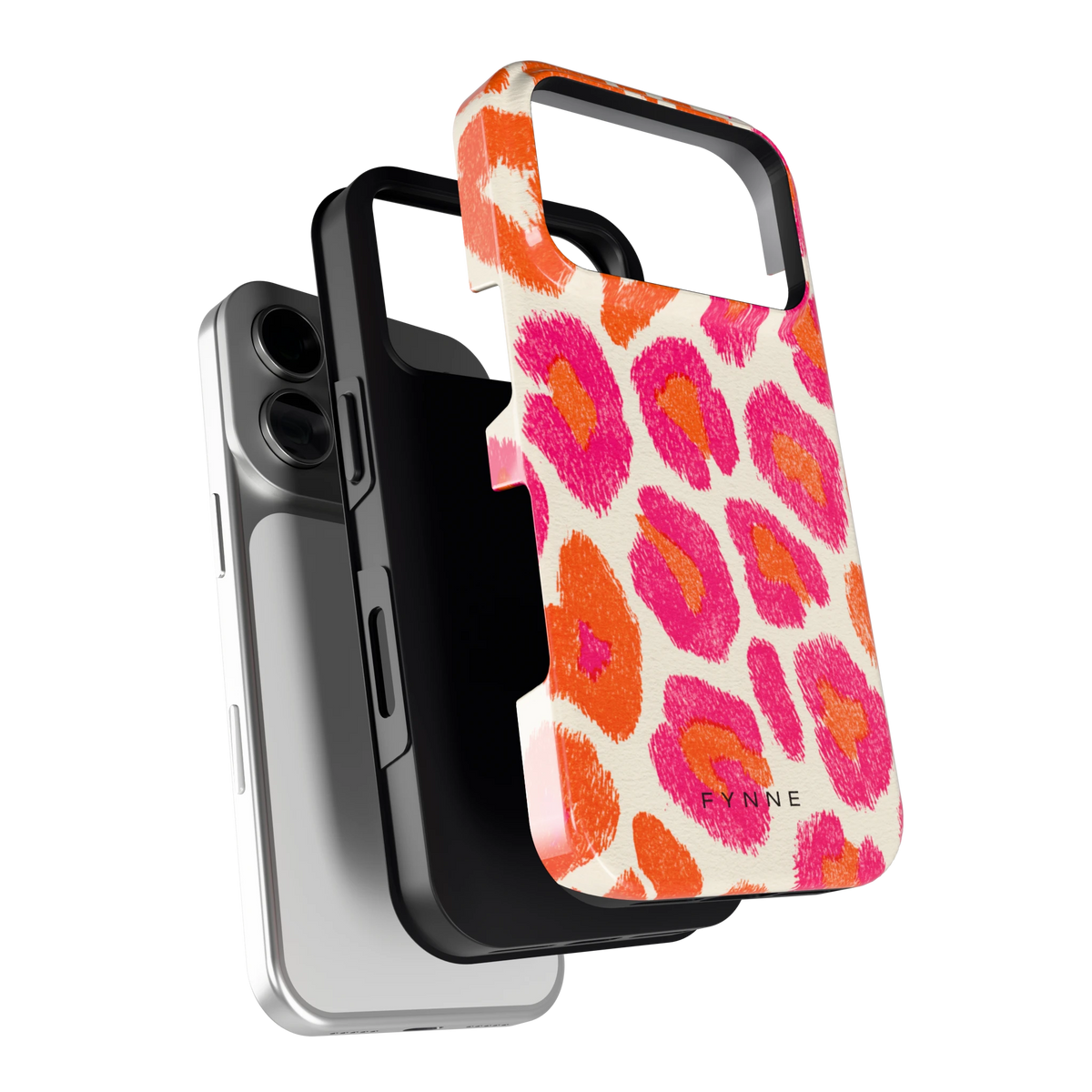 Neon Luipaardvlekken hoesje voor iPhone 18 Pro, los van de telefoon