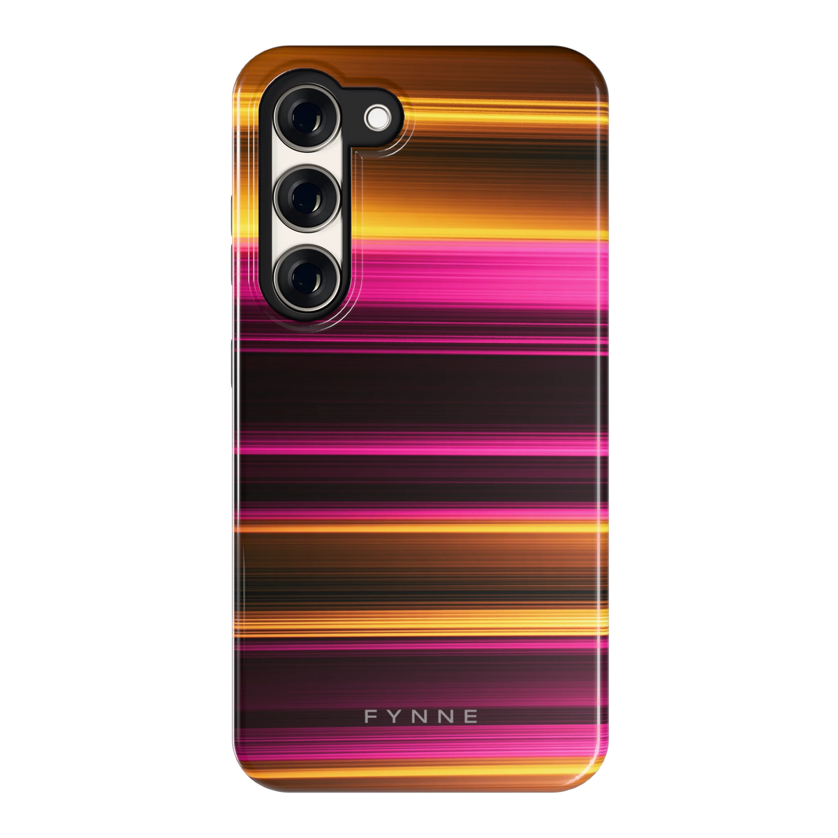 Neon Lichtstrepen hoesje voor Galaxy S23, achterkant