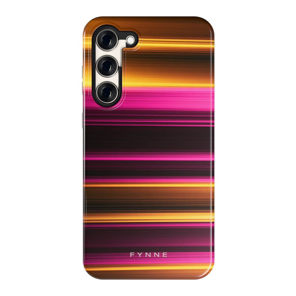 Neon Lichtstrepen hoesje voor Galaxy S23+, achterkant