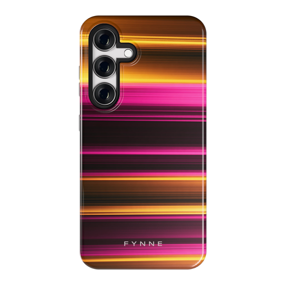 Neon Lichtstrepen hoesje voor Galaxy S24, achterkant