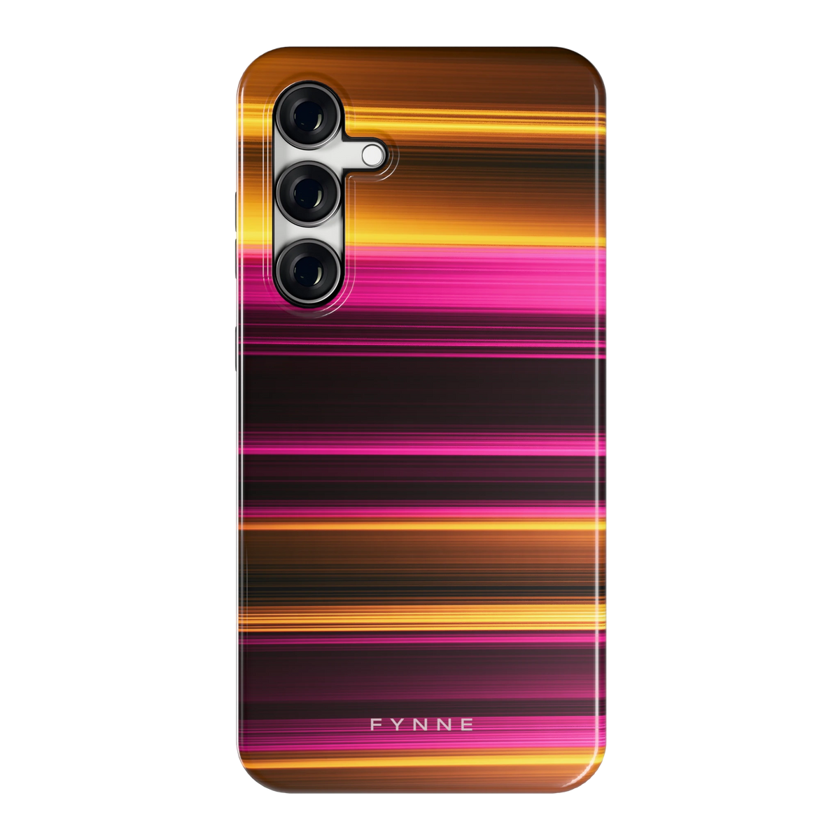 Neon Lichtstrepen hoesje voor Galaxy S24 FE, achterkant
