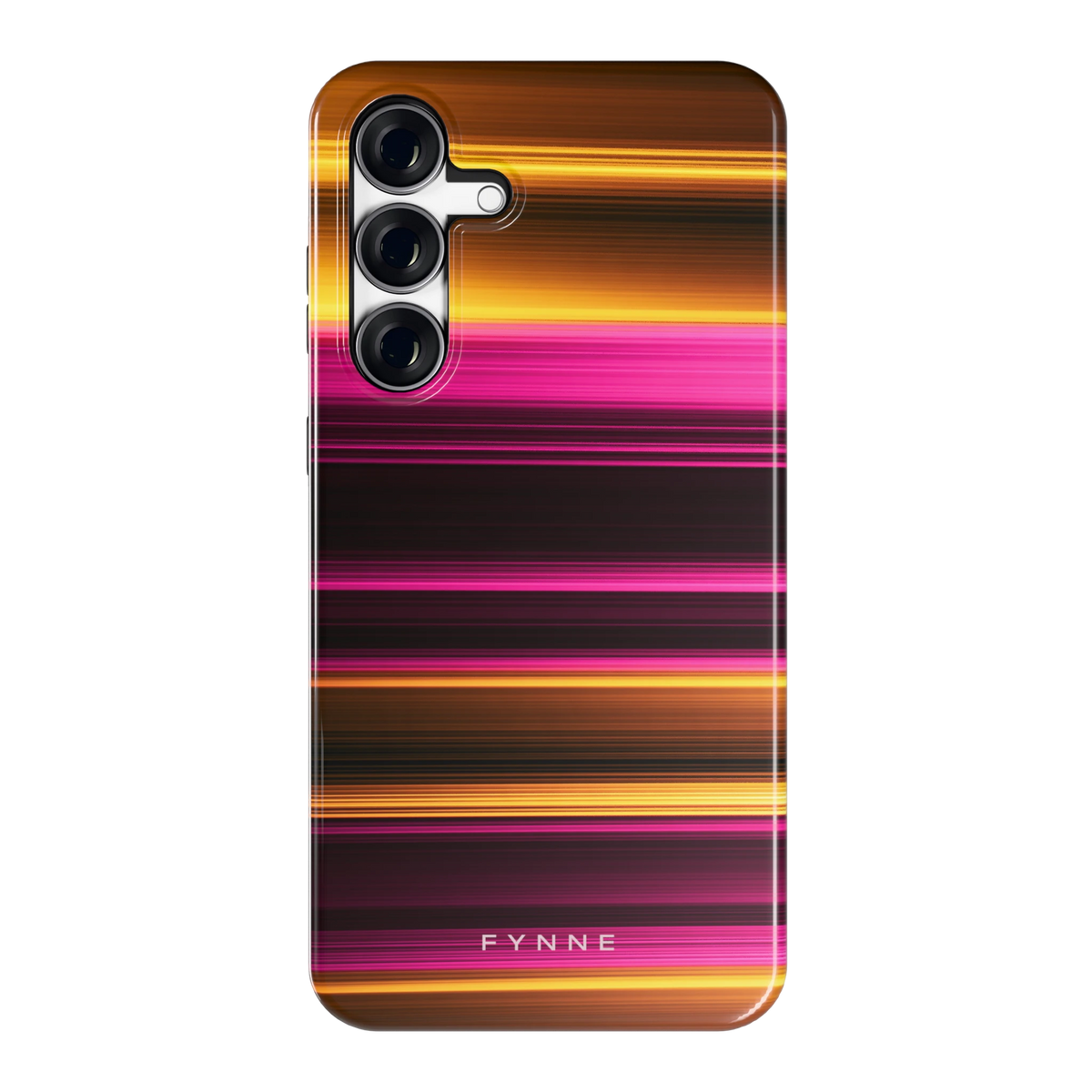 Neon Lichtstrepen hoesje voor Galaxy S25 FE, achterkant