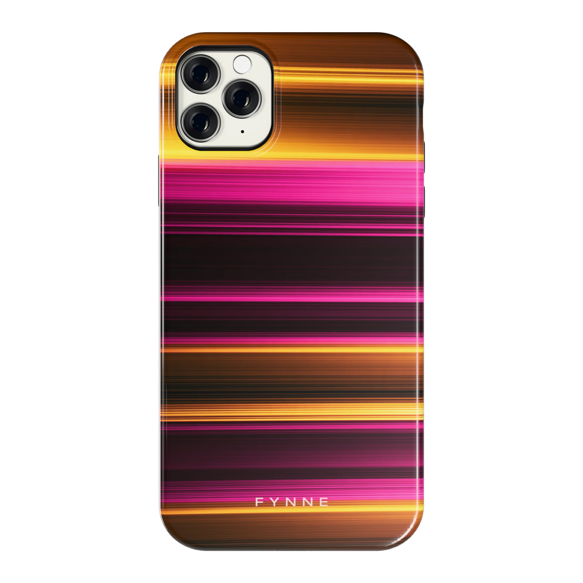 Neon Lichtstrepen hoesje voor iPhone 11 Pro Max, achterkant