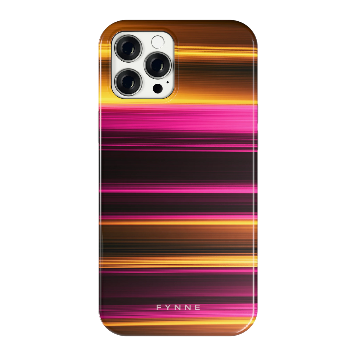 Neon Lichtstrepen hoesje voor iPhone 12 Pro Max, achterkant