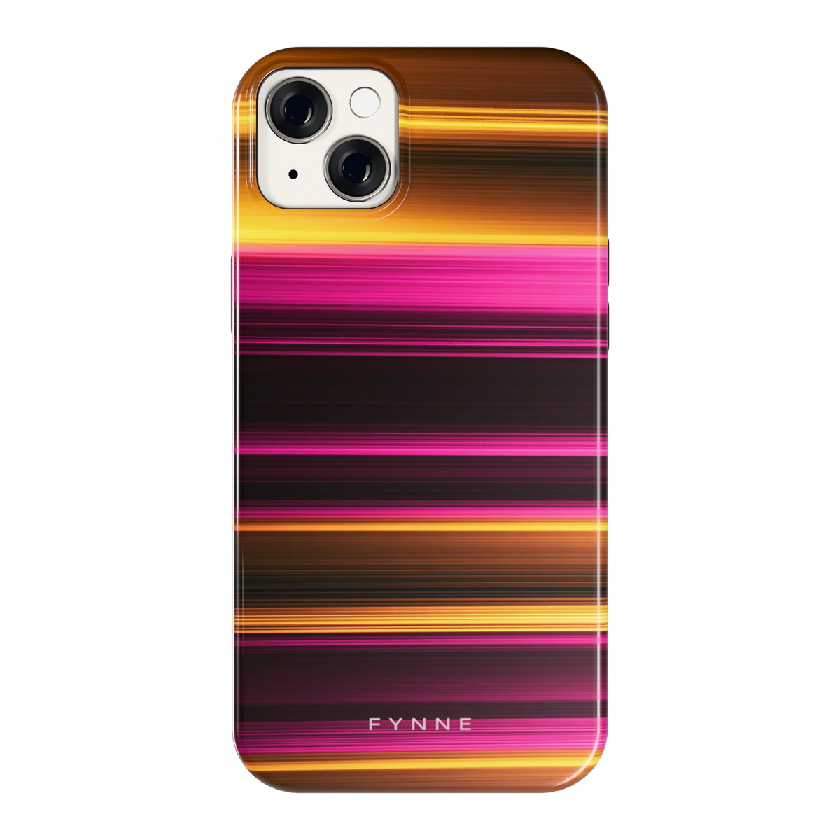 Neon Lichtstrepen hoesje voor iPhone 14 Plus, achterkant