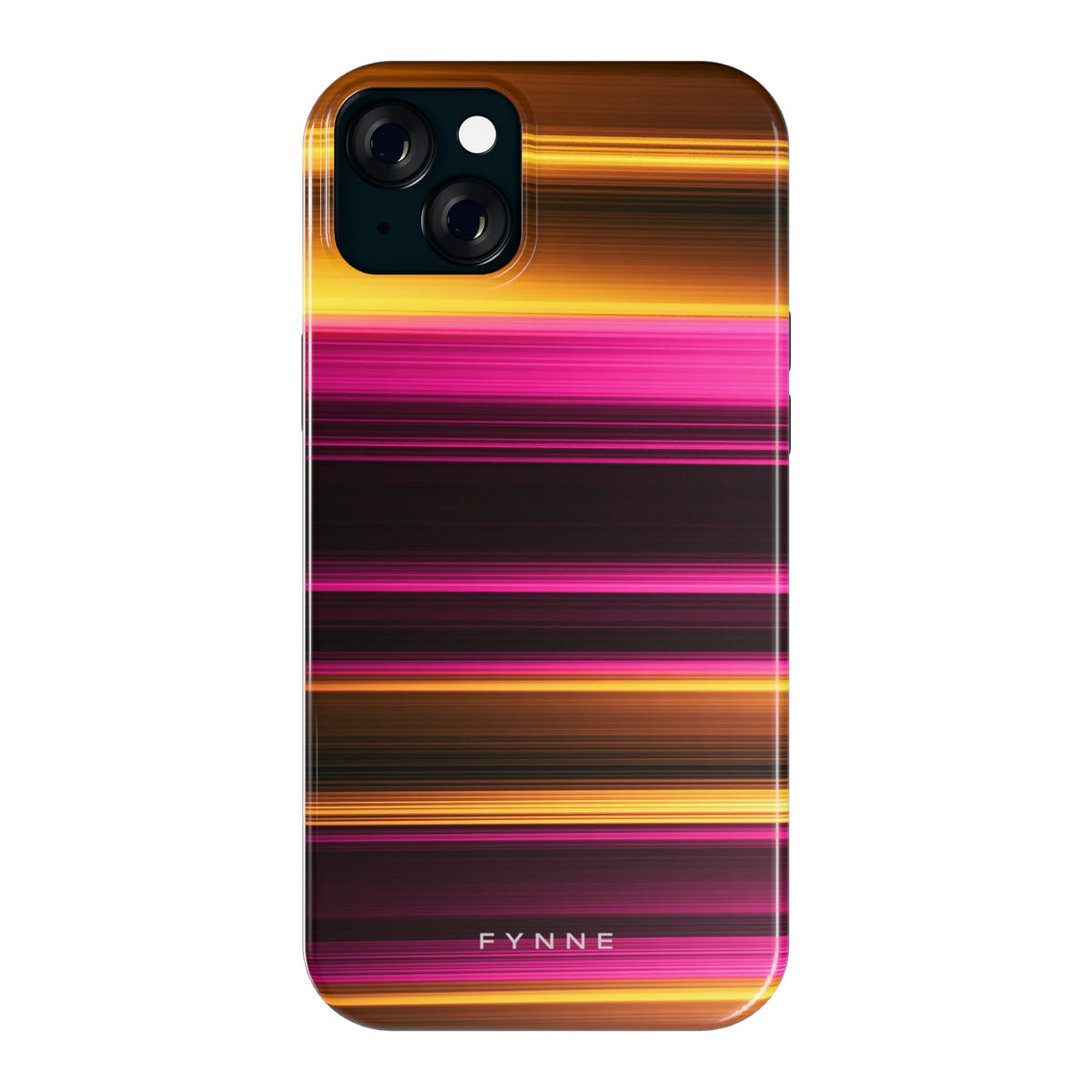 Neon Lichtstrepen hoesje voor iPhone 15 Plus, achterkant