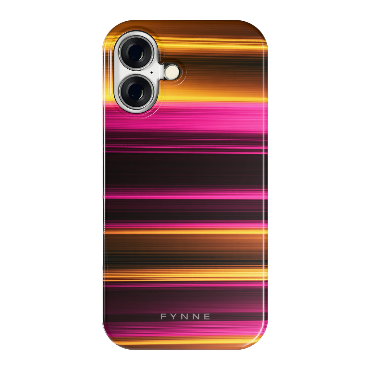 Neon Lichtstrepen hoesje voor iPhone 16, achterkant