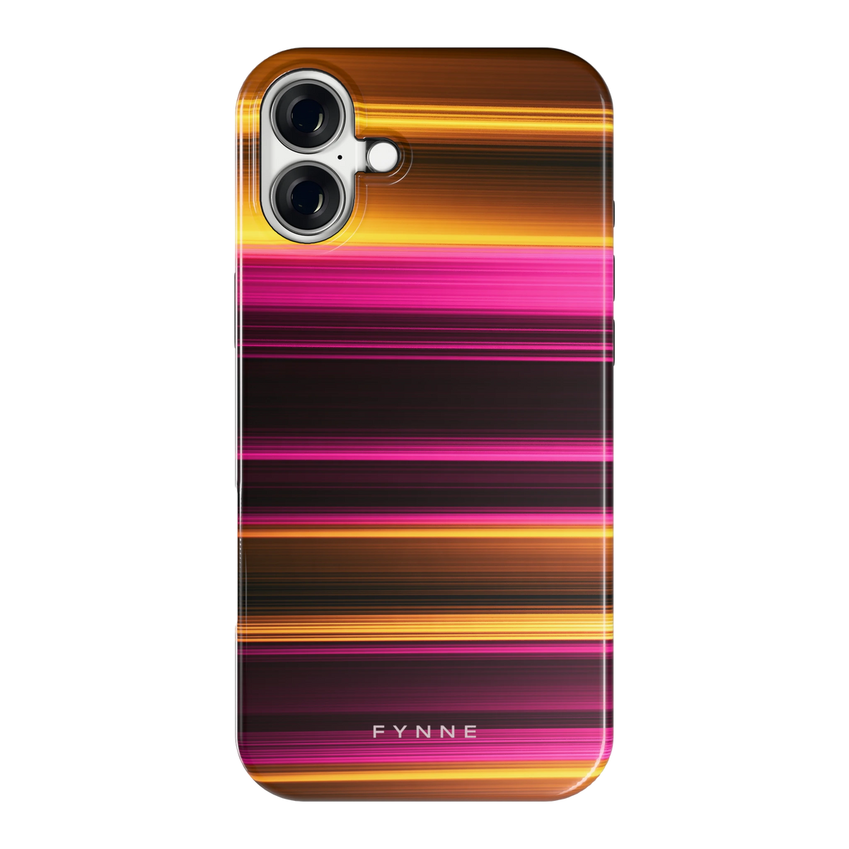 Neon Lichtstrepen hoesje voor iPhone 16 Plus, achterkant