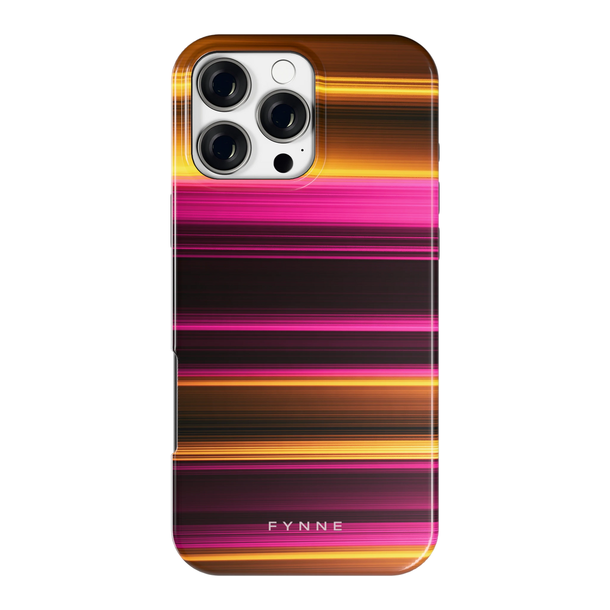 Neon Lichtstrepen hoesje voor iPhone 16 Pro Max, achterkant