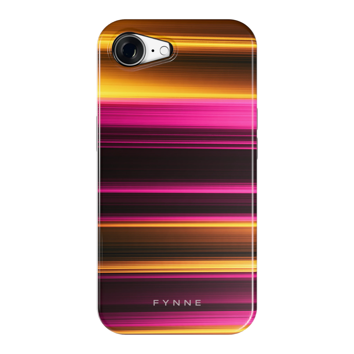 Neon Lichtstrepen hoesje voor iPhone 16e, achterkant
