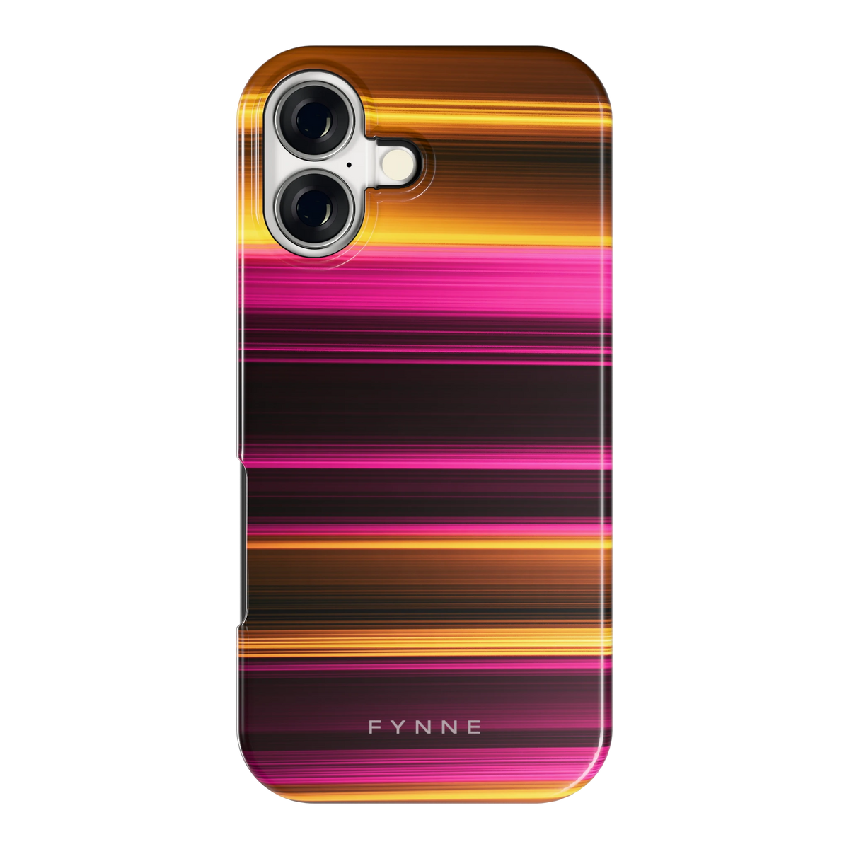 Neon Lichtstrepen hoesje voor iPhone 17, achterkant