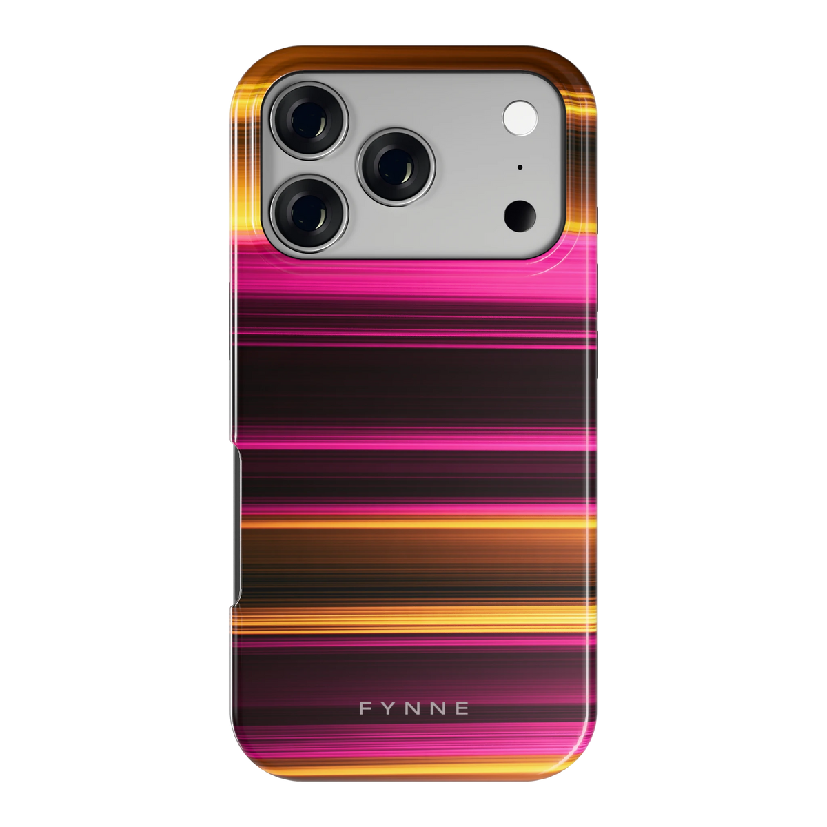 Neon Lichtstrepen hoesje voor iPhone 17 Pro, achterkant