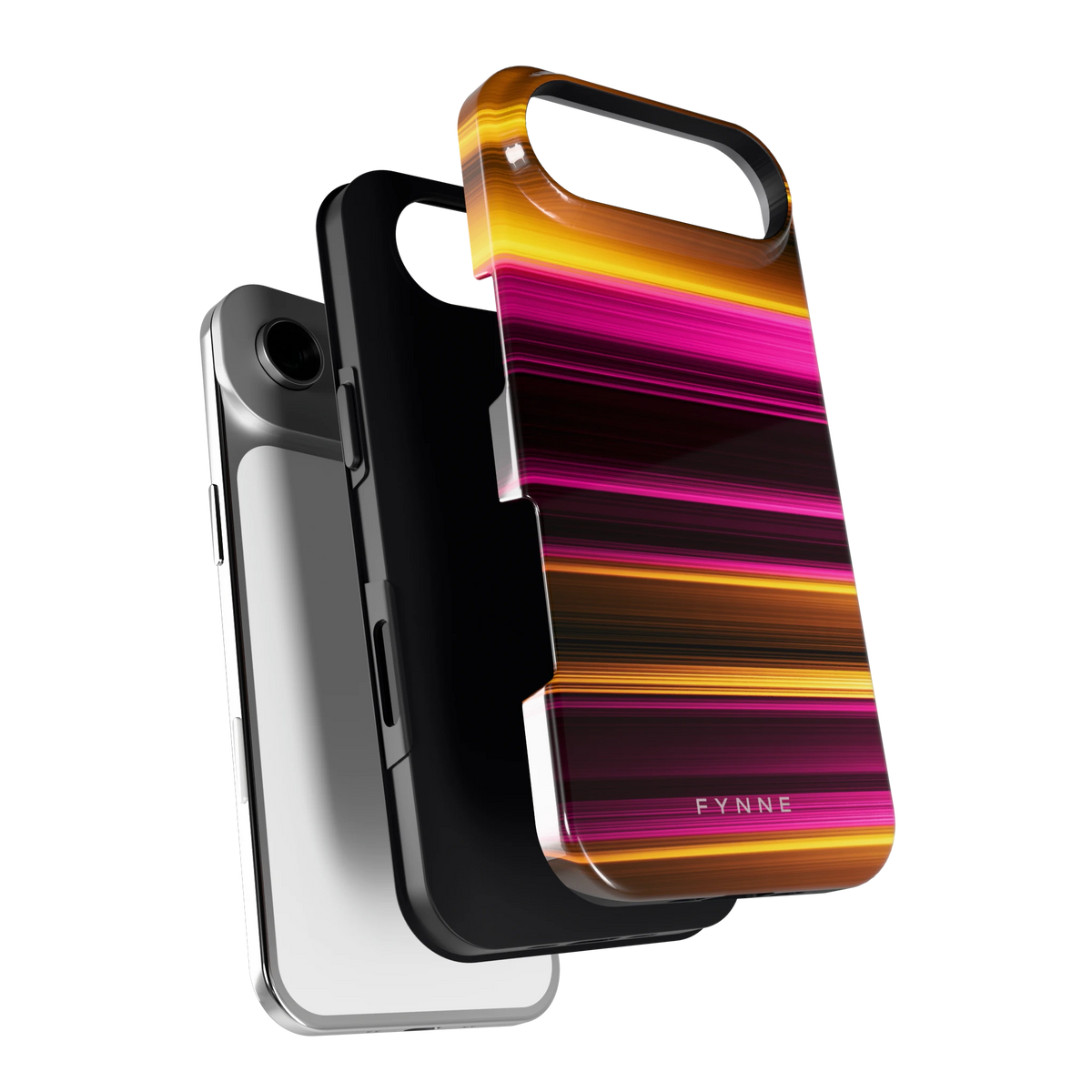 Neon Lichtstrepen hoesje voor iPhone Air, los van de telefoon