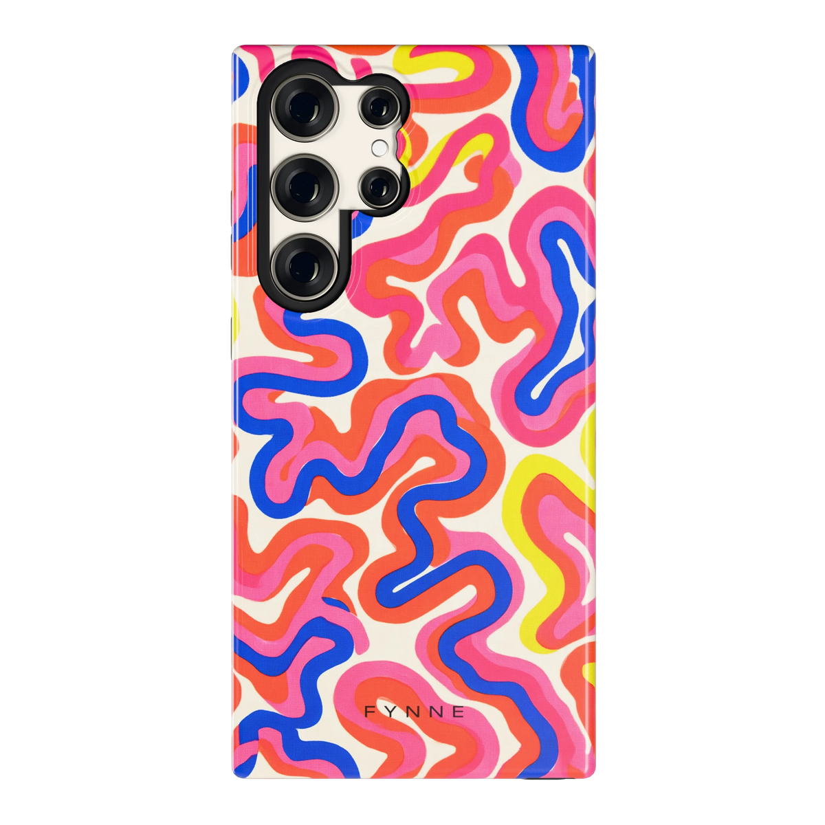 Neon Kronkels hoesje voor Galaxy S23 Ultra, achterkant