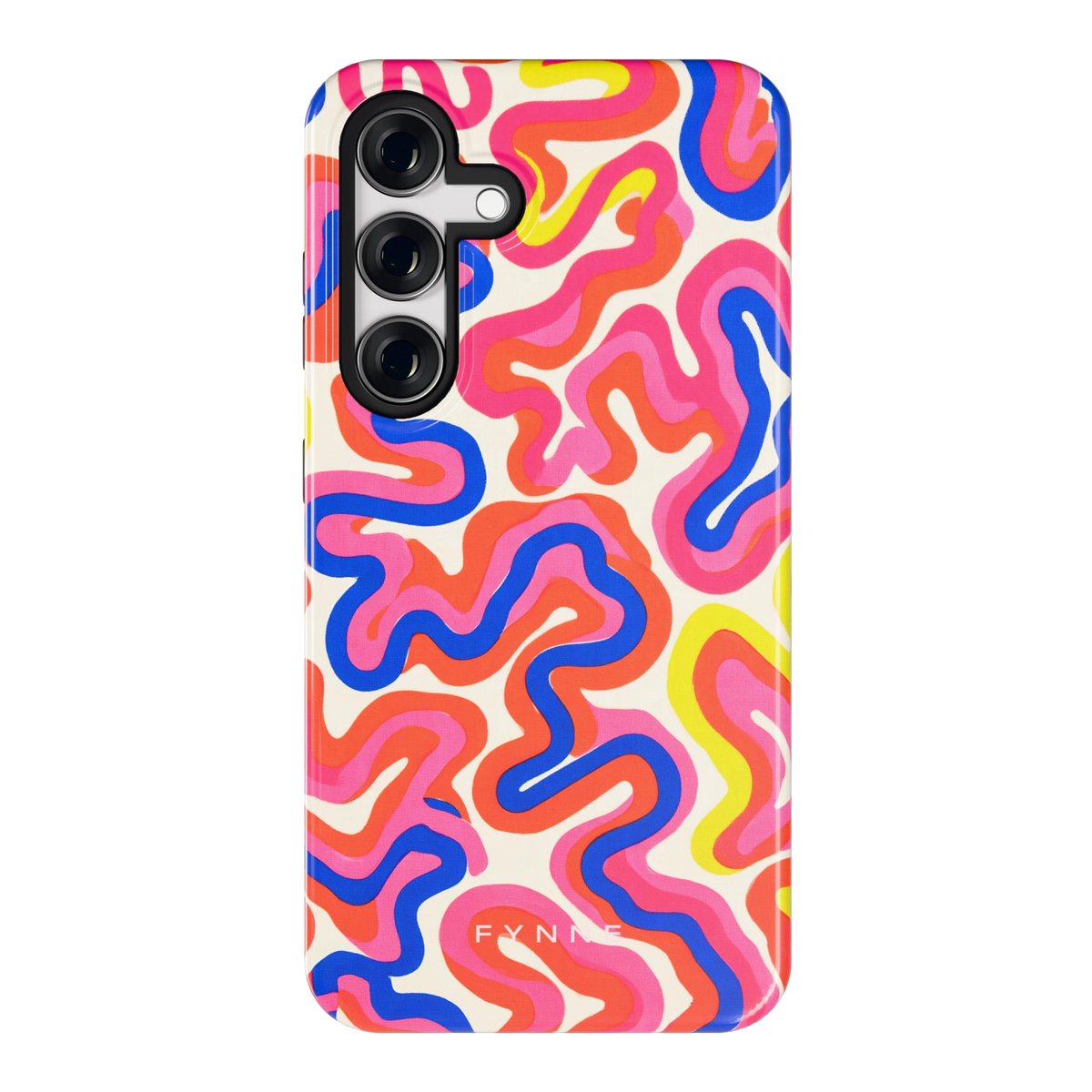 Neon Kronkels hoesje voor Galaxy S24, achterkant