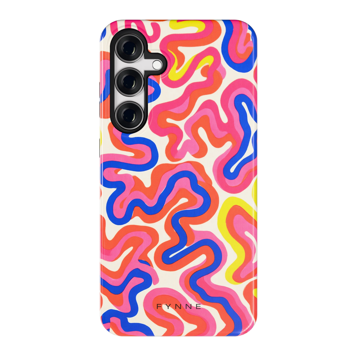 Neon Kronkels hoesje voor Galaxy S24+, achterkant