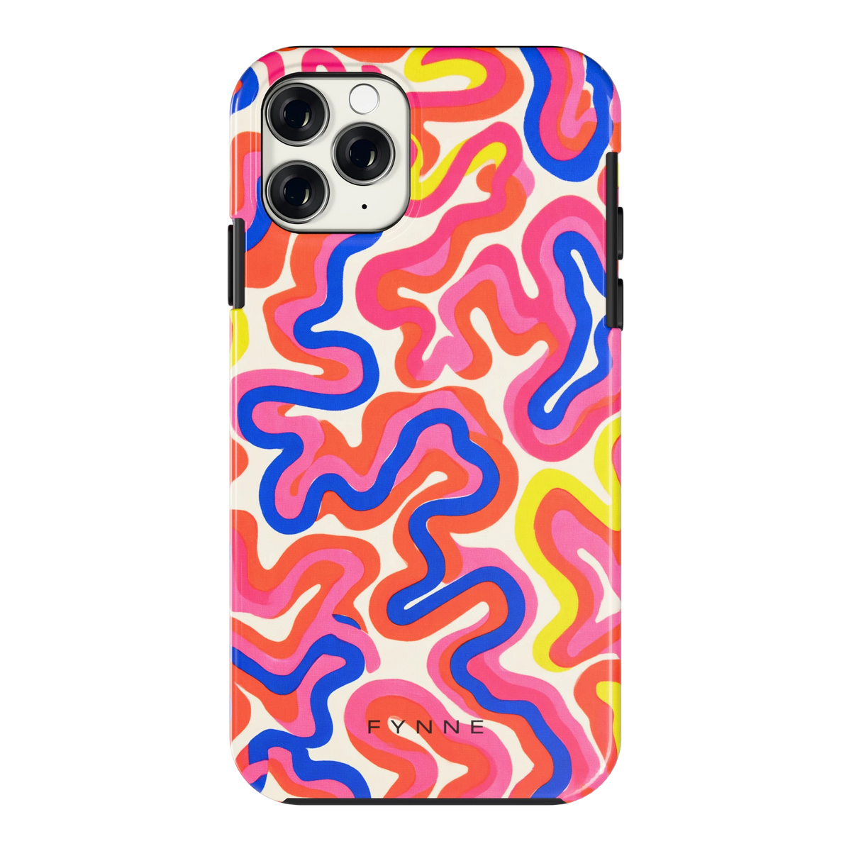 Neon Kronkels hoesje voor iPhone 11 Pro, achterkant