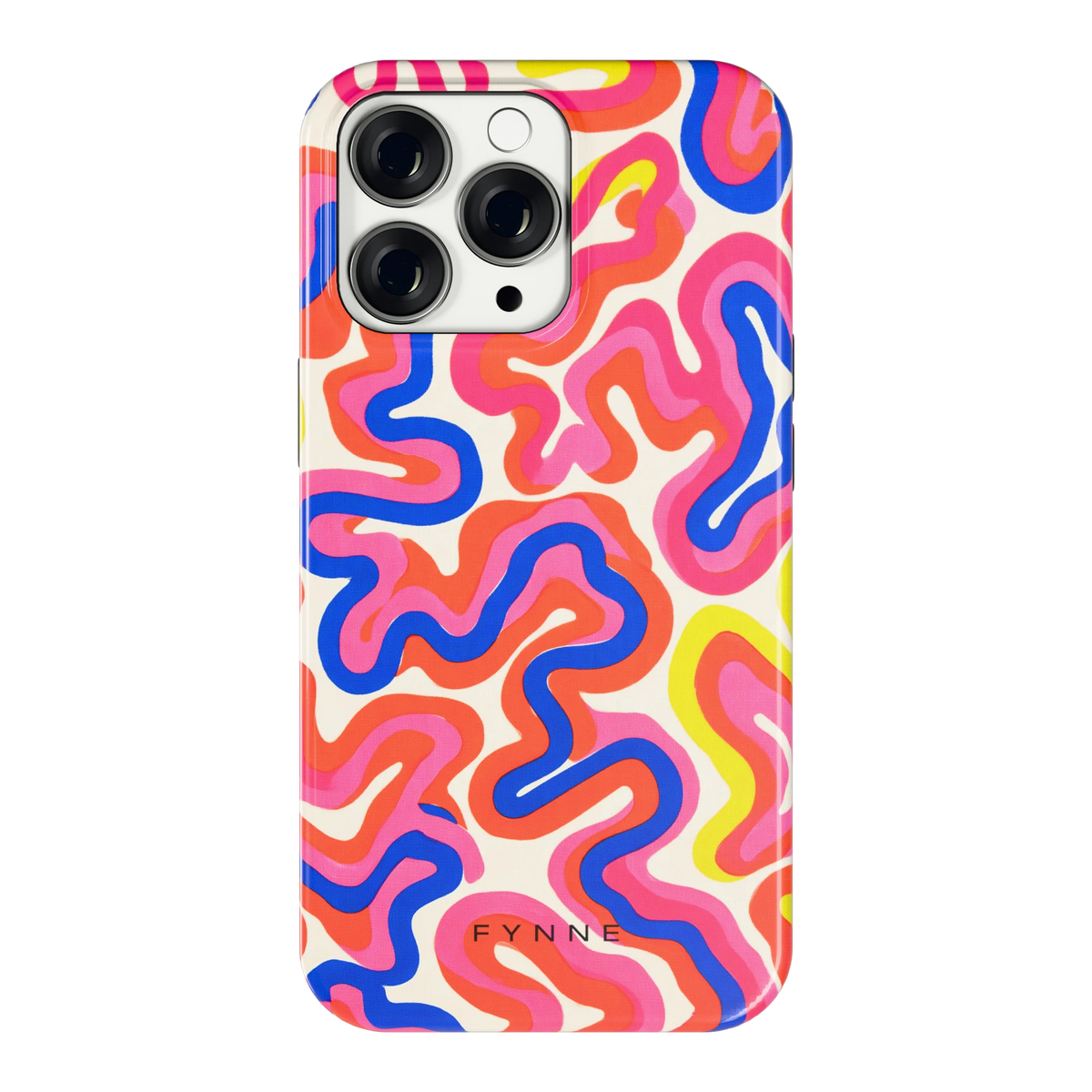 Neon Kronkels hoesje voor iPhone 13 Pro, achterkant