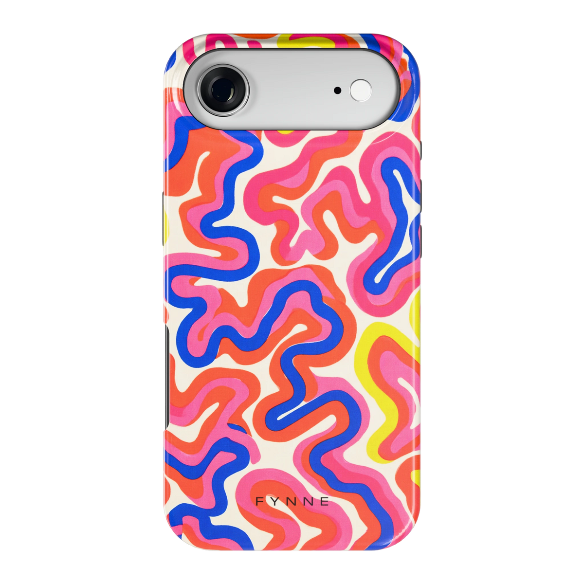 Neon Kronkels hoesje voor iPhone Air, achterkant