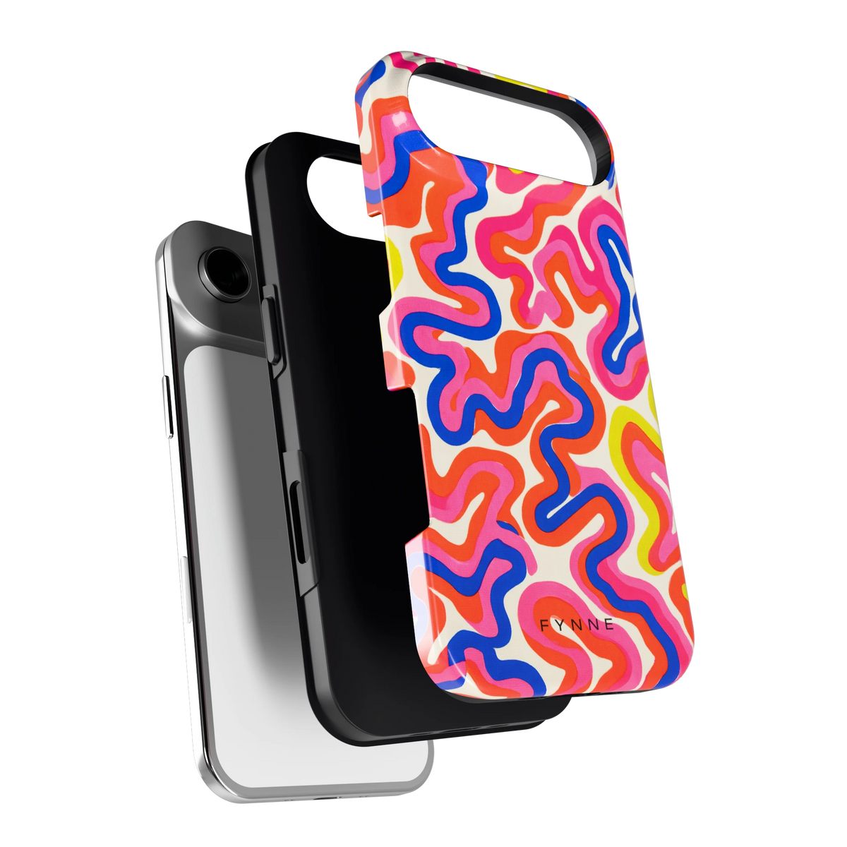 Neon Kronkels hoesje voor iPhone Air, los van de telefoon