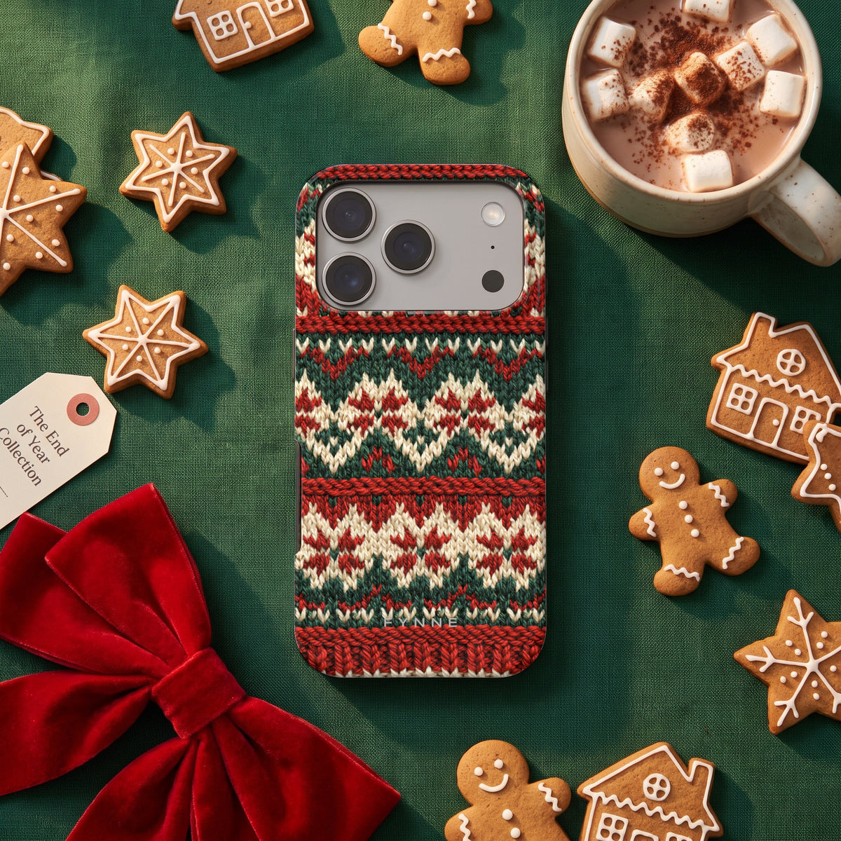 Noords Breisel hoesje op een iPhone 17 Pro, uit The End of Year Collection