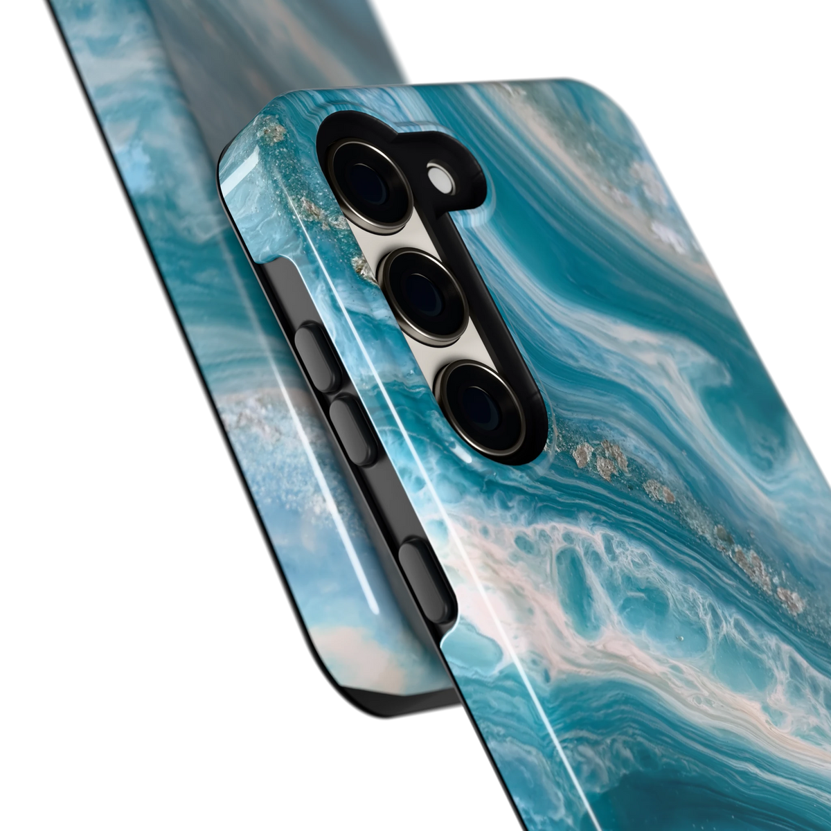Oceaangolven hoesje voor Galaxy S23, close-up